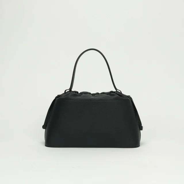 Hermès de Paris Tote Epsom Noir Black Silver Handbag in Black Epsom leather from The Reluxe