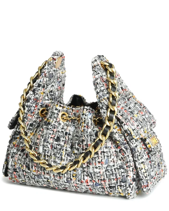 Tiffany & Fred Paris Tweed & Leather Shoulder Bag, image 1 of 1 from Rue La La