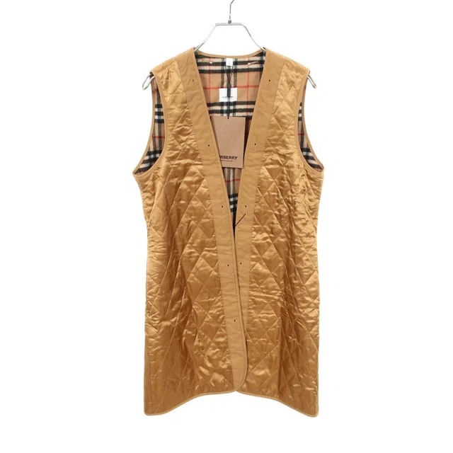 Burberry Wool Cashmere Cotton Long Gilet in Cashmere from LuxUness