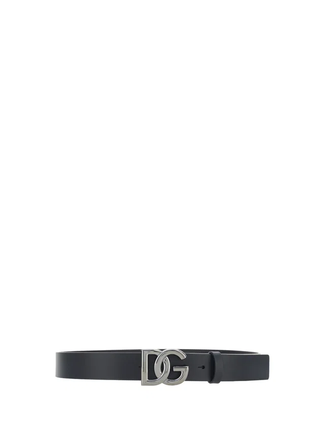 Dolce & Gabbana Tosca Belt — Black Calf Leather in Black Calfskin from HEWI