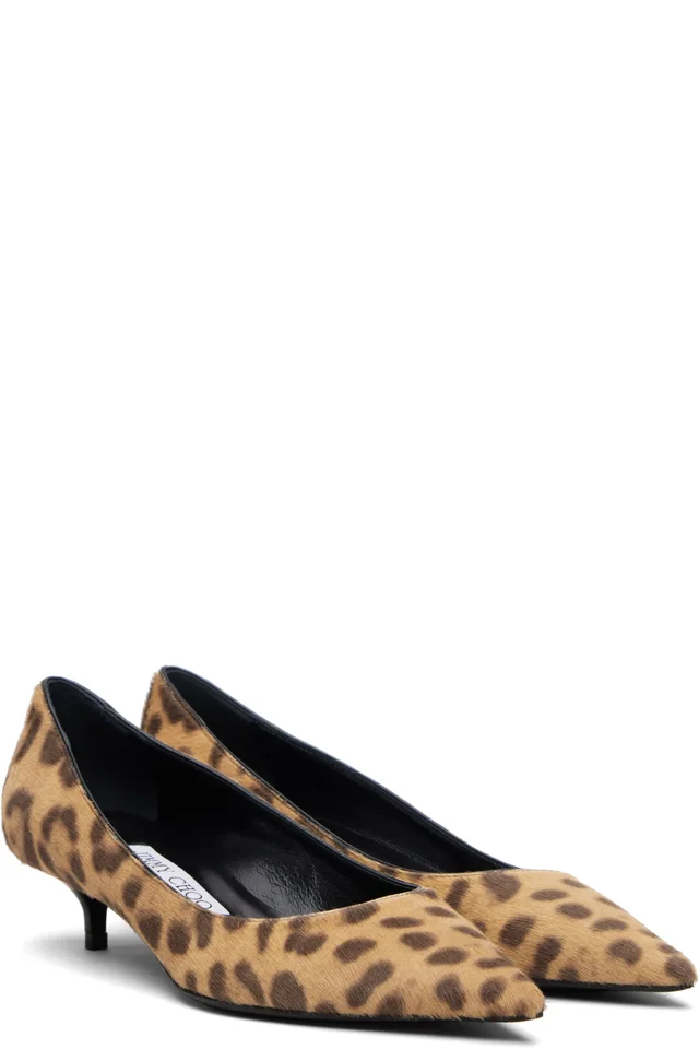 Jimmy Choo Brown Amelia Heels, photo 4 of 5 from SSENSE