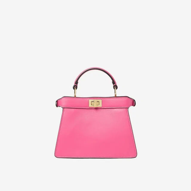 Fendi Calf Leather Top Handle Bag — Pink in Pink Calfskin from HEWI