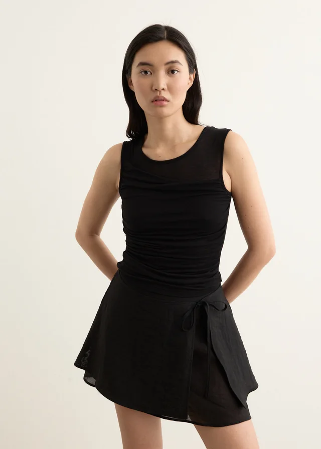 Incu Collection Obscura Layered Mini Skirt in Black from Incu, photo 1 of 1
