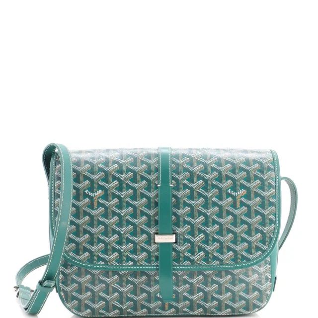 Goyard Mm Belvedere Ii Messenger Bag Coated Canvas in green Coated canvas from Poshmark