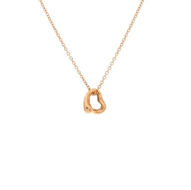 Tiffany & Co. Elsa Peretti Open Heart Pendant Necklace in gold from Rebag