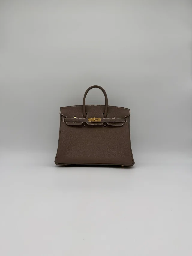 Hermès Birkin 25 Etoupe Togo Gold Hardware in Taupe Togo leather from Luxury Promise, photo 2 of 11