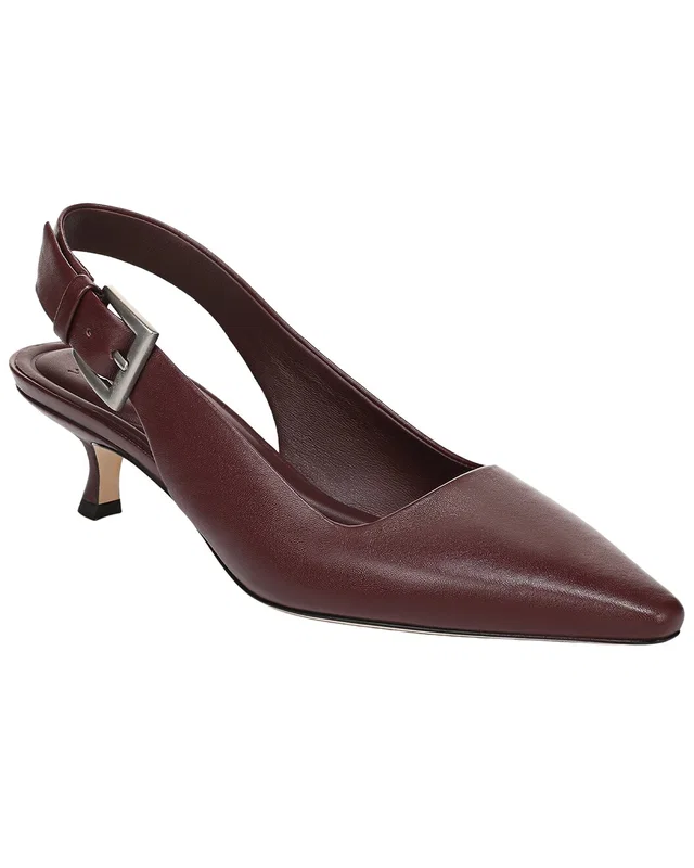 Vince Shasta-B Leather Slingback Mule in //asset2.ruecdn.com/images/sw/131156/1311569116_RLSW_wine.jpg, image 1 of 1 from Rue La La
