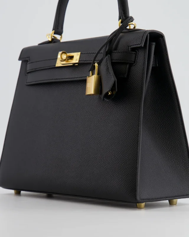 Hermès Kelly 25 Sellier Bag in Black Epsom leather from Sellier, photo 12 of 24