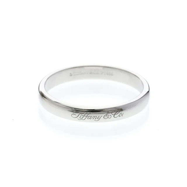 Tiffany & Co. Notes Bundle Platinum Fashion No Stone Band Ring Silver in Silver Platinum from Elady