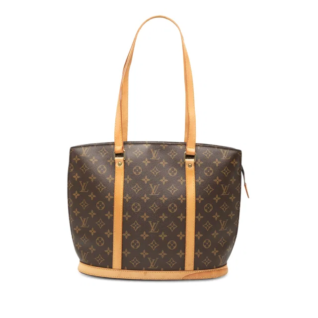Brown Louis Vuitton Monogram Babylone Tote Bag in Brown Coated canvas from Designer Revival
