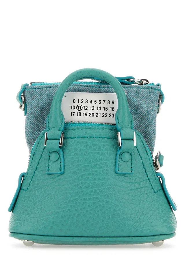 Maison Margiela 5ac Classique Baby Top Handle Bag — Green in Green Calfskin from HEWI