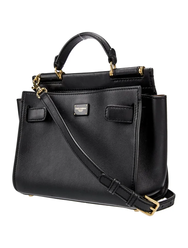 Dolce & Gabbana Top Handle handbags in Black Leather from The RealReal, photo 3 of 6