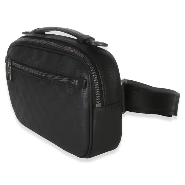 Louis Vuitton Black Damier Infini Ambler Belt Bag in Black Leather from myGemma, photo 2 of 2