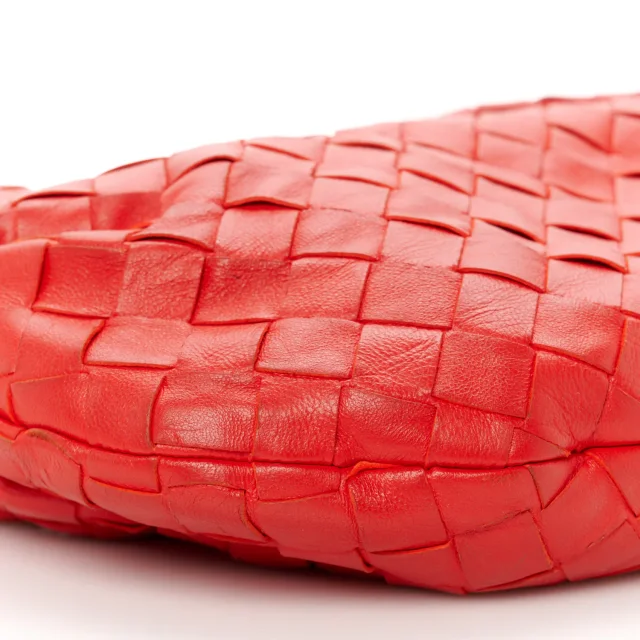 Bottega Veneta Nappa Intrecciato Mini Jodie Red in Red Nappa leather from FASHIONPHILE, photo 9 of 10