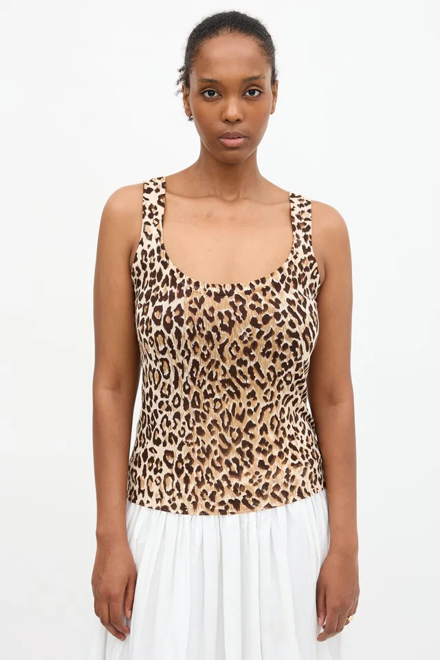 Dolce & Gabbana Knit Patterned Top in Multicolor from VSP Consignment