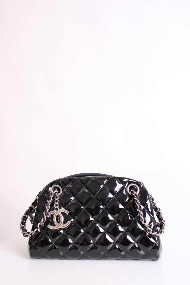 Chanel Madamoiselle Mini Black Patent in Black Patent leather from Luxury Promise