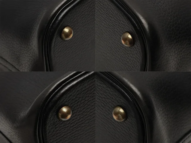 Hermès Vintage Black and Tan Ardennes Bolide 35 in Black Leather from Ann's Fabulous Finds, photo 8 of 10