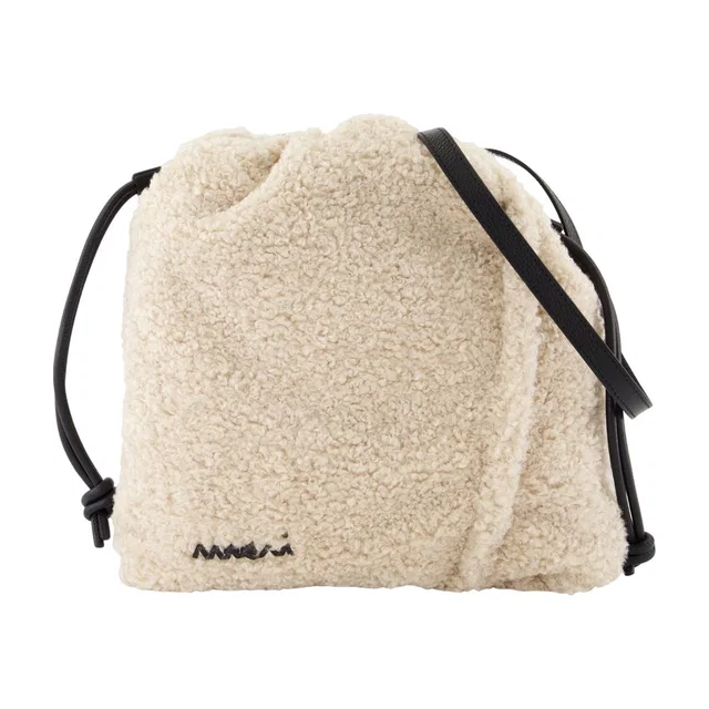Marni Textured Synthetic Crossbody Bag — White in White from HEWI