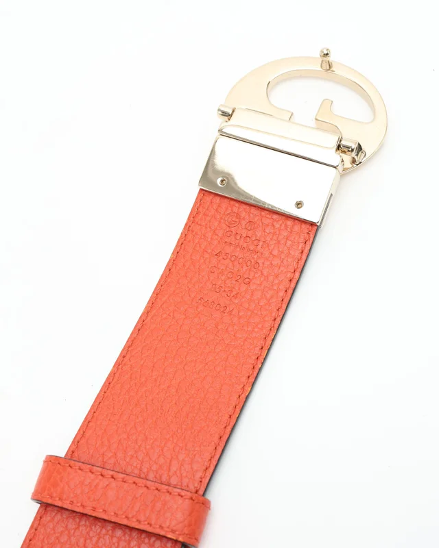 Gucci GG Reversible Belt, size 85 in Denim from A Retro Tale, photo 5 of 5