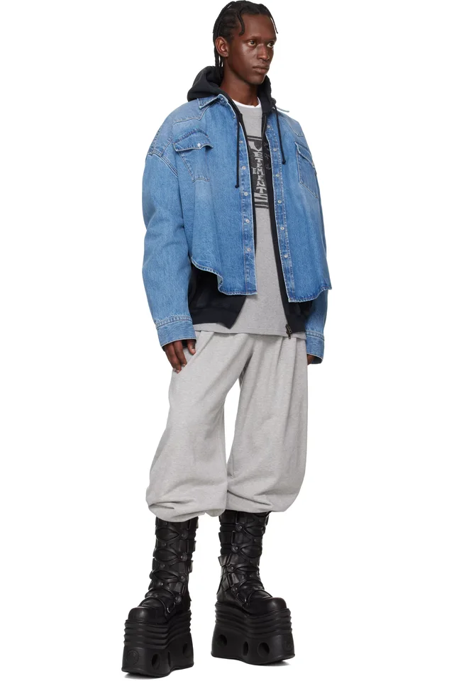 VETEMENTS Black New Rock Edition Platform Tower Boots, photo 5 of 5 from SSENSE