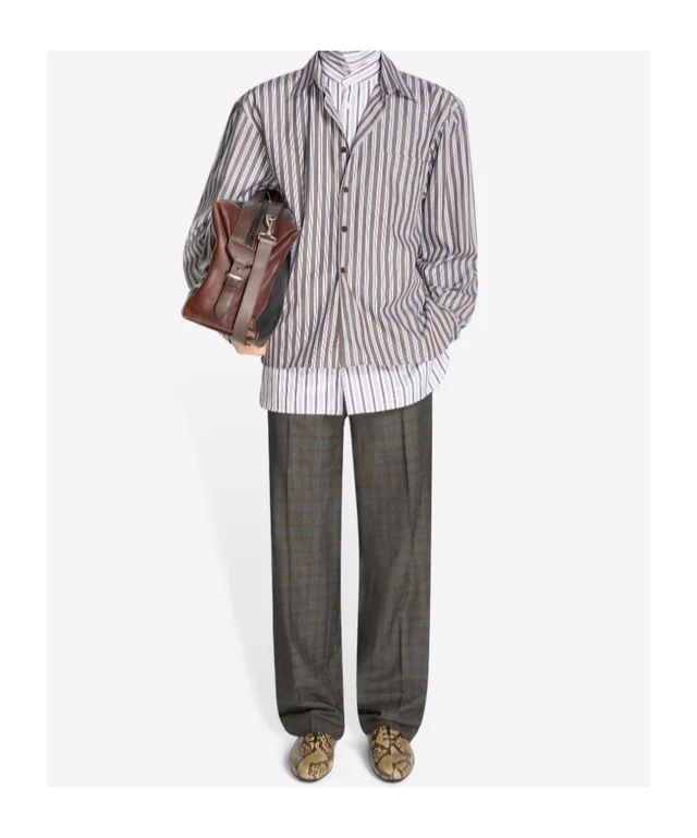 Dries Van Noten double-layer cotton shirt, photo 3 of 5 from SENSER