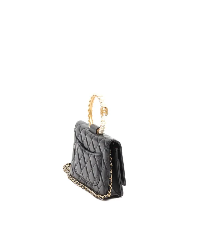 Chanel Pearl Crown Wallet On Chain Bag in Leather from A Retro Tale, photo 3 of 10