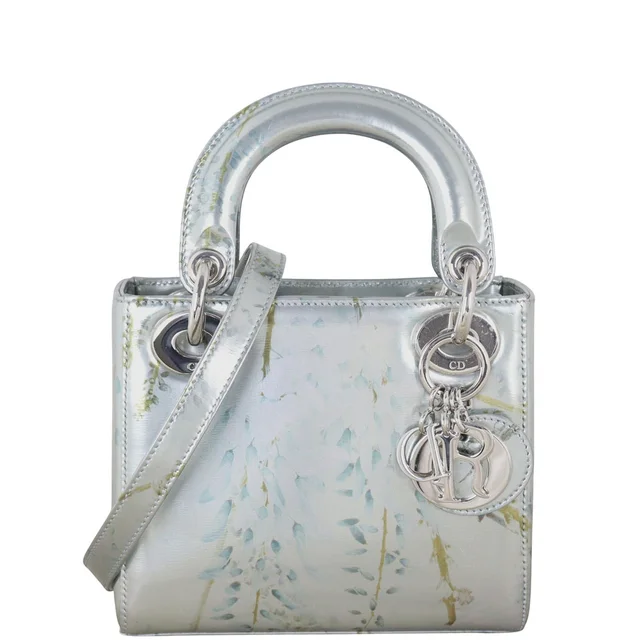 Lady Dior Mini Printed Metallic in Multicolor Lambskin from Luxe.It.Fwd