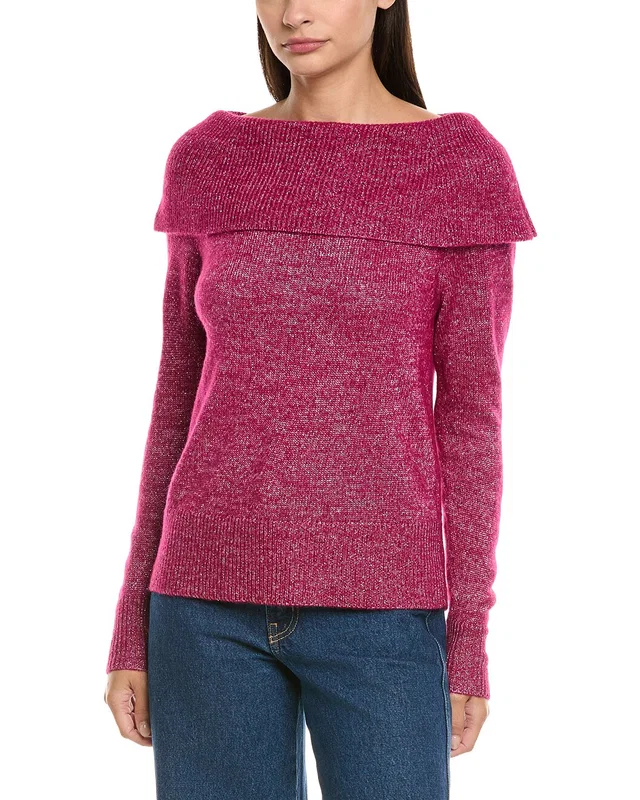 PAIGE Metallic Izabella Wool-Blend Sweater, image 1 of 1 from Gilt