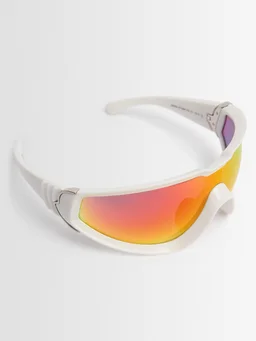 Moncler Mask Sunglasses in 0% Platinum, photo 2 of 5 from LUISAVIAROMA