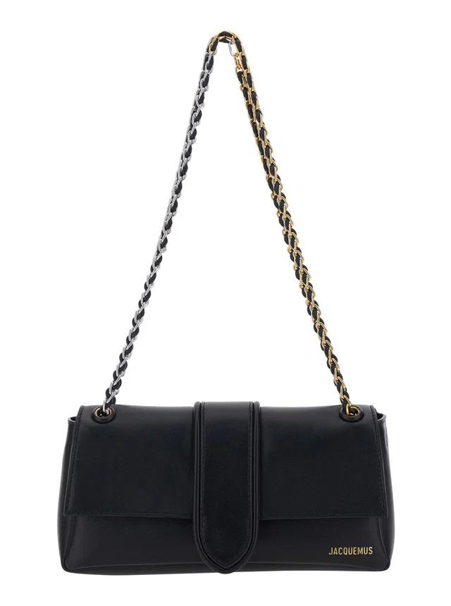 Jacquemus Crossbody Bag — Black Lamb Leather in Black Lambskin from HEWI