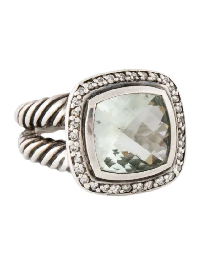David Yurman Prasiolite & Diamond Albion Ring in multicolor from The RealReal