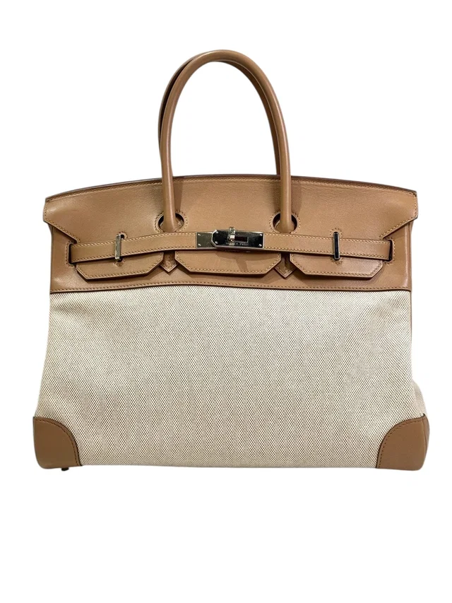 Hermès Birkin 35cm Canvas/Swift L Stamp in Swift leather from Luxury Promise