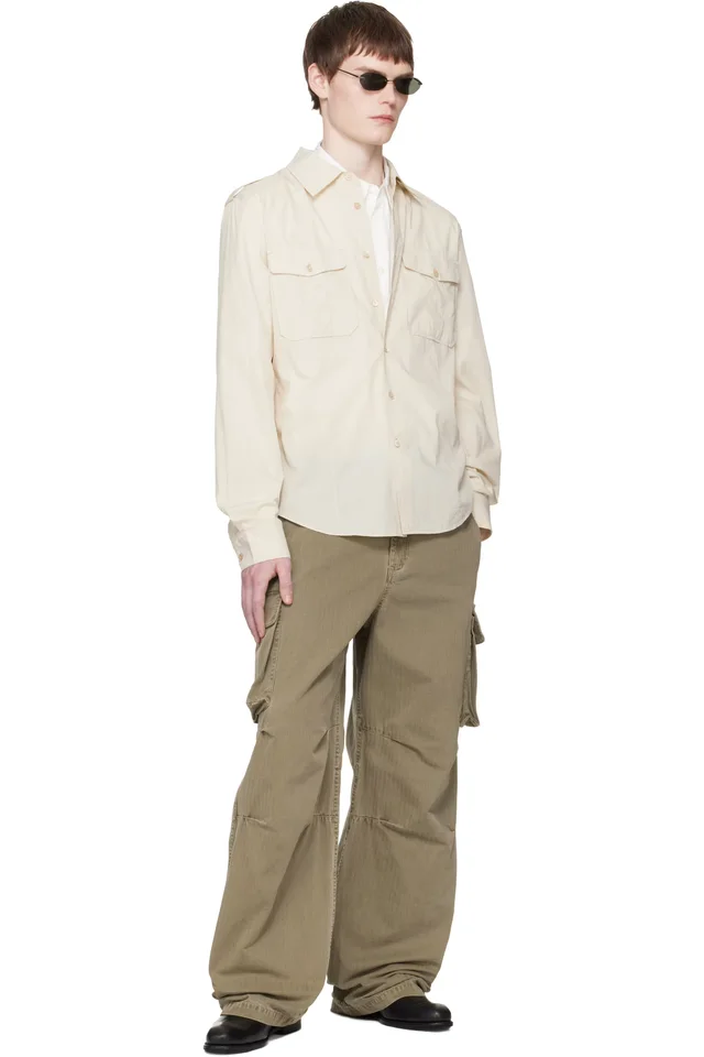 OUR LEGACY Off-White Lean Shirt, photo 4 of 4 from SSENSE