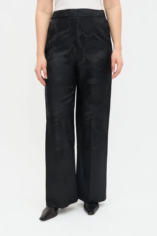 Etro Floral Jacquard Pant in Satin from VSP Consignment