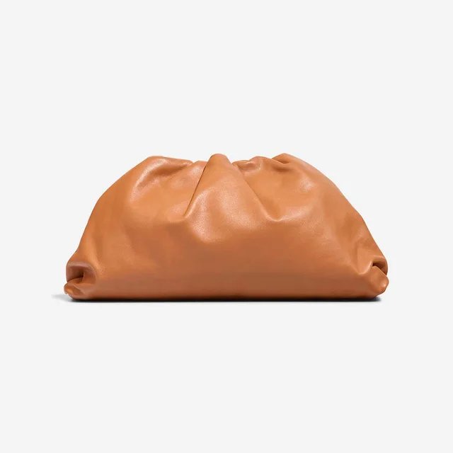 Bottega Veneta Pouch Large Lamb Brown in Brown Lambskin from SACLÀB, photo 5 of 9
