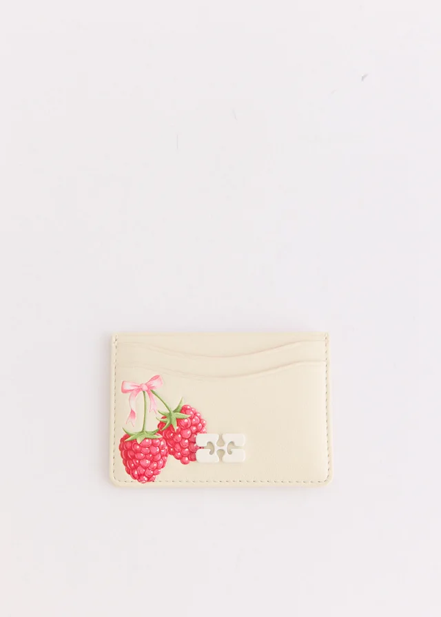 Ganni Bou Card Holder Raspberry Print from Incu, photo 1 of 1