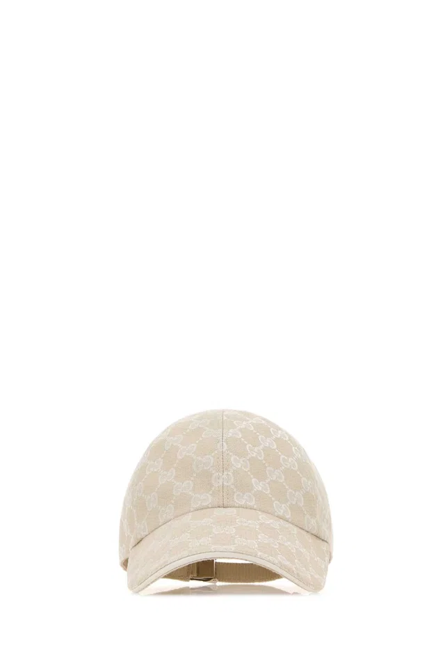 Gucci Hat Gg Fabric Baseball Cap — Beige Caps in Beige from HEWI