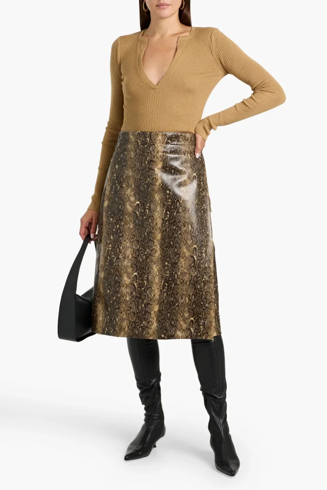Max Mara Trikot Ribbed Silk and Cashmere-Blend V-Neck Sweater, photo 2 of 4 from THE OUTNET