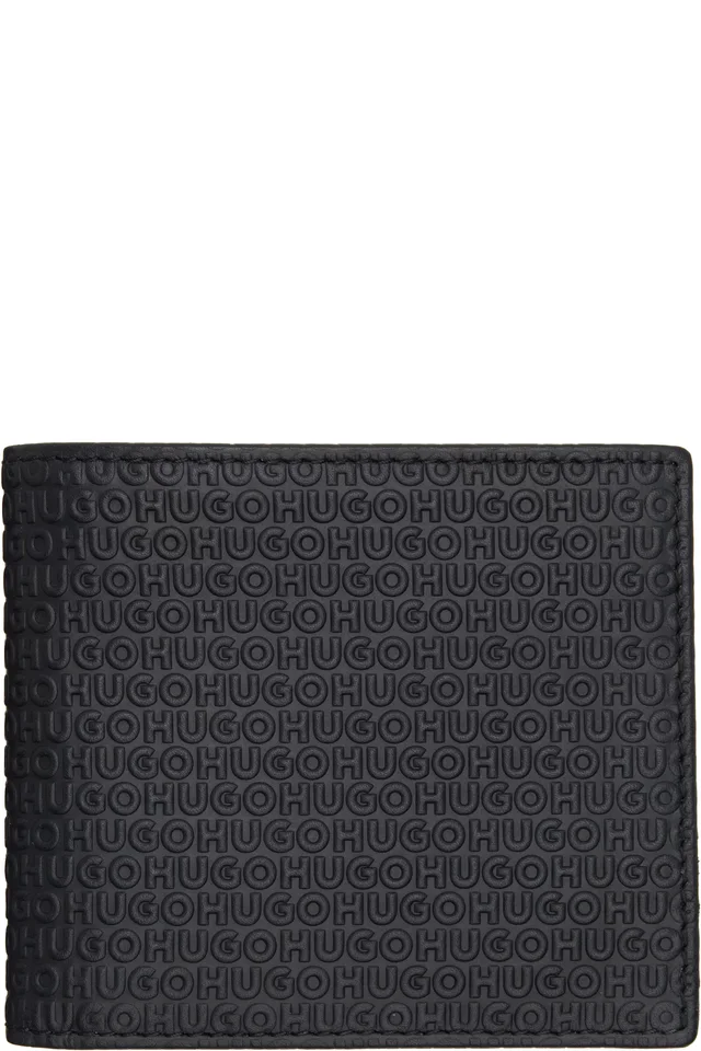 Black Embossed Logo Wallet, image 1 of 1 from SSENSE