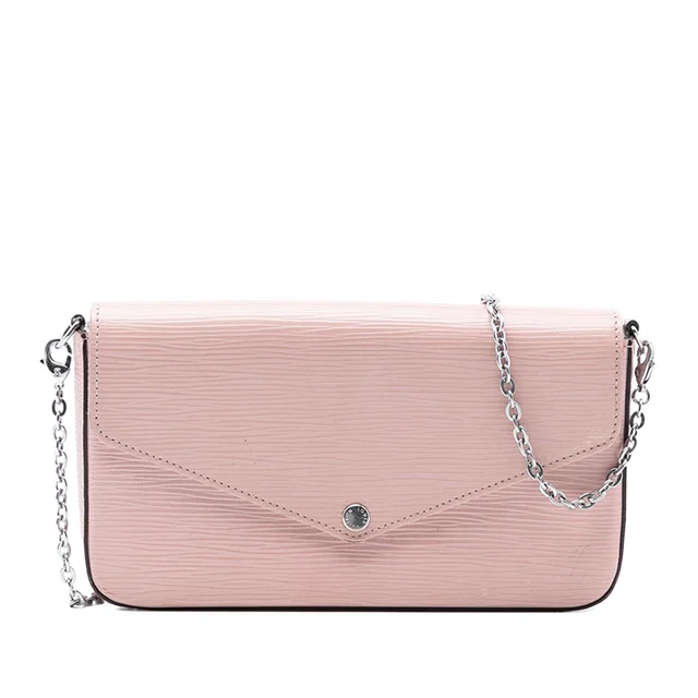 Pink Louis Vuitton Epi Pochette Felicie Crossbody Bag in Pink Leather from Designer Revival
