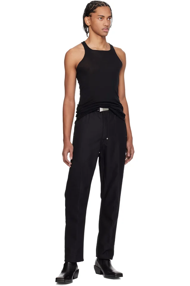 Rick Owens Black Temple Joris Trousers, photo 4 of 4 from SSENSE