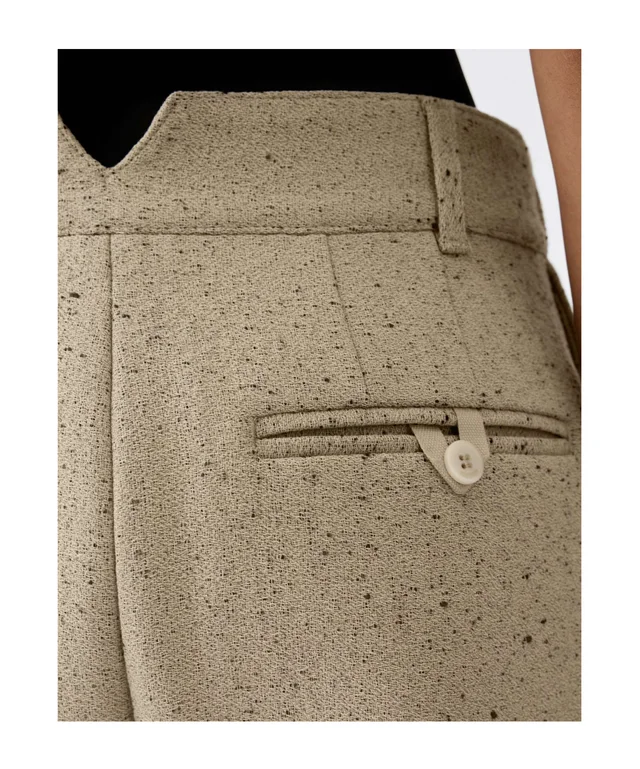 Jacquemus Ovalo Pleated Wide-Leg Pants, photo 6 of 6 from SENSER