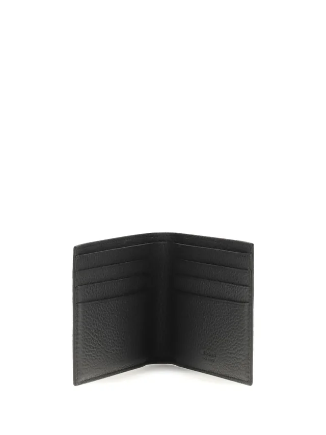 Ferragamo Monogram Patterned Calfskin Wallet — Gray Calf Leather Bos Taurus in Grey Calfskin from HEWI, photo 2 of 2
