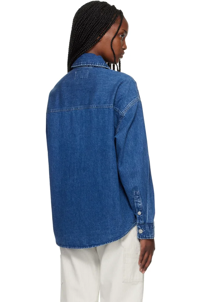 Carhartt Work In Progress Blue Alta Denim Shirt, photo 3 of 4 from SSENSE