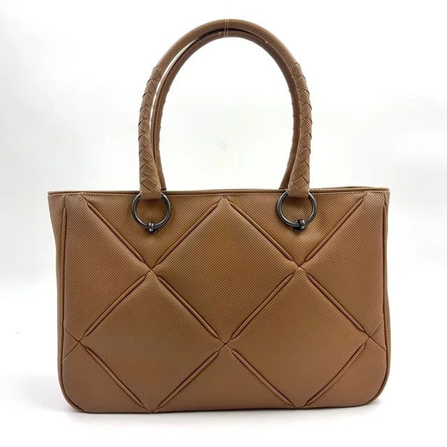 Bottega Veneta Marco Polo Brown Tote Bag Black in Black from The Reluxe