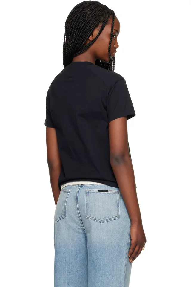 Fear of God ESSENTIALS Black Classic Short Sleeve T-shirt, photo 3 of 4 from SSENSE