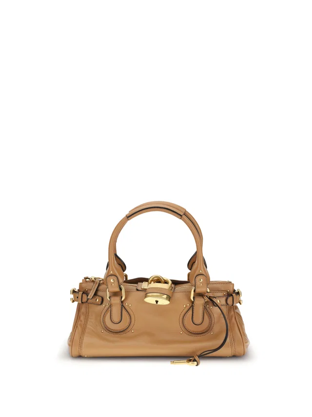 Chloé Paddington Shoulder Bag — Brown Buffalo in Brown Suede from HEWI