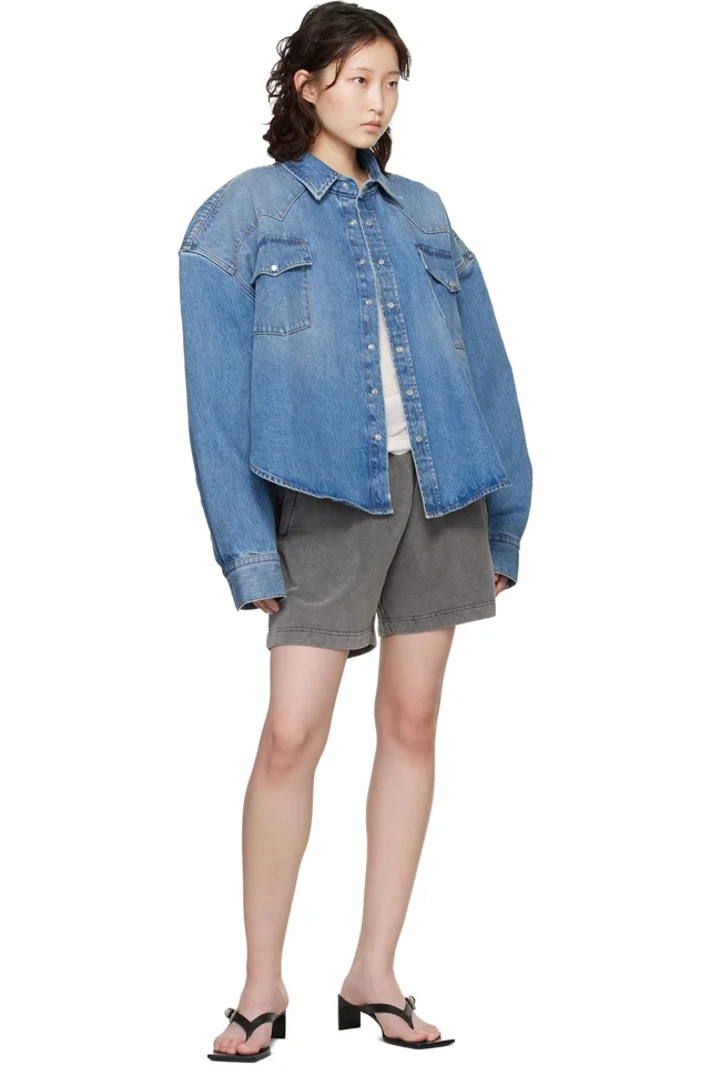 VETEMENTS Blue Cowboy Denim Shirt, photo 4 of 4 from SSENSE
