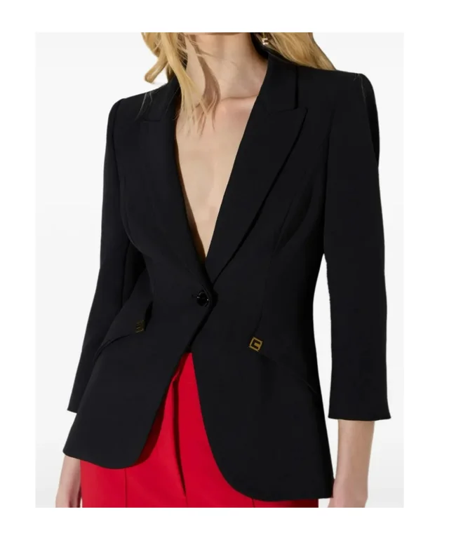 Elisabetta Franchi jacket made of lightweight crêpe fabric and satin, image 1 of 1 from SENSER