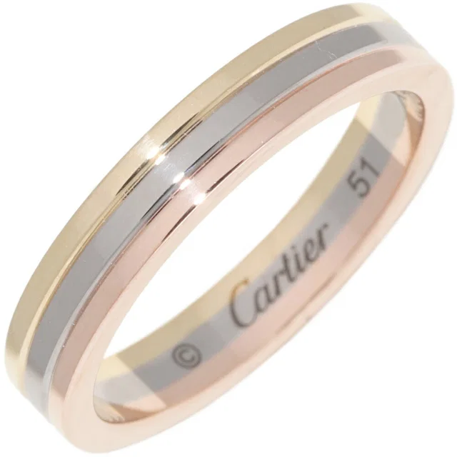Louis Cartier Vendome Au750 Tricolor Ring Size 11 from LuxUness